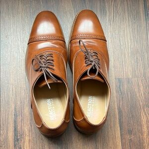 Kenneth Cole Brown Oxfords with Brogue Detailing